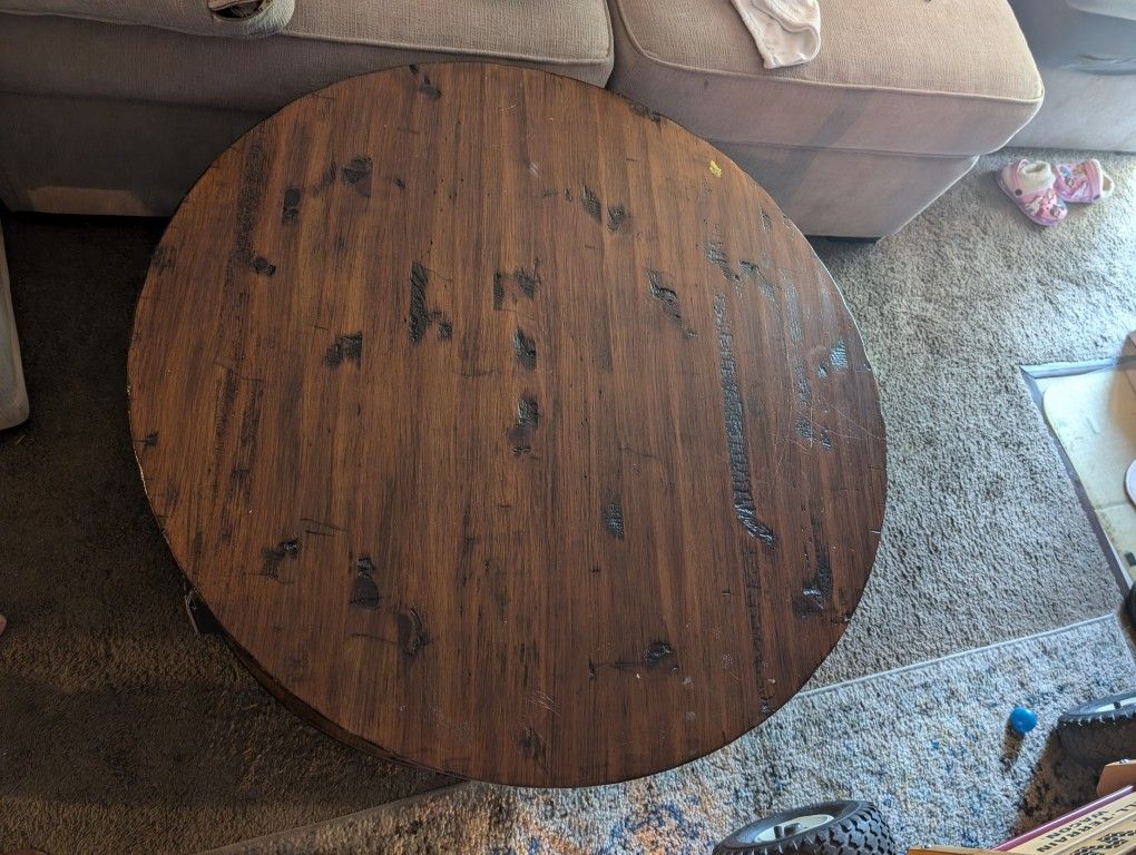 8 Ft Long Table, Wine Rack With Shelves, Round Coffee Table