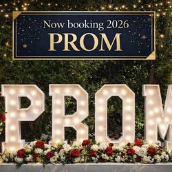 PROM Marquee letters