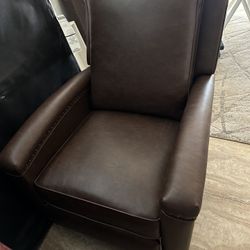 Leather Like Brown Recliner 