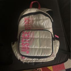 2 Girls 16.5 Inch Book bags With Lunch Bag/ One 17 Inch 