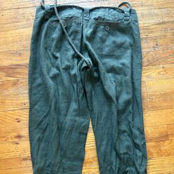 Dark green Dollhouse high-waisted wide-leg cargo pants size 1