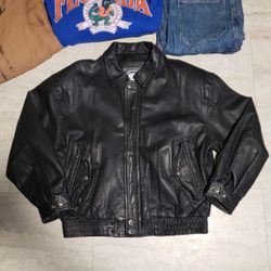 80s Biker St. john’s Bay leather jacket