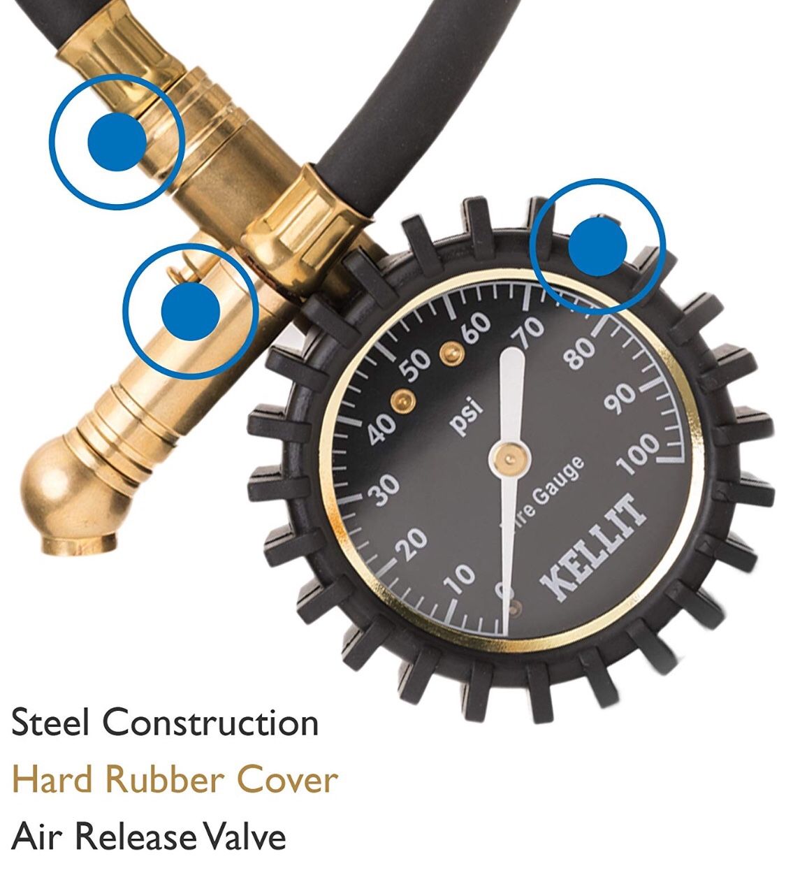 Tire pressure gauge 100psi