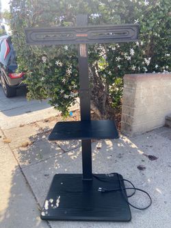 Perlegear TV Floor Stand with Shelf