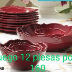 Juego 12 Piesas Por $160