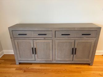 Gray  Sideboard Cabinet with Drawers