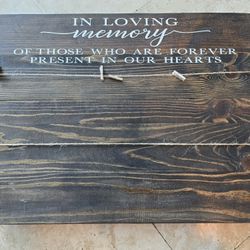 In Loving Memory Sign Decorations, Wedding, Funeral, Event