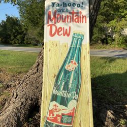 4ft Mountain Dew Sign Reproduction 
