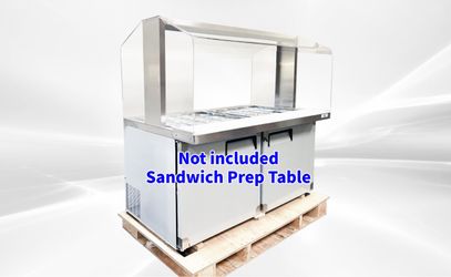 60 Ins Refrigerated Buffet Cold Table Only Acrylic Cover AS1535