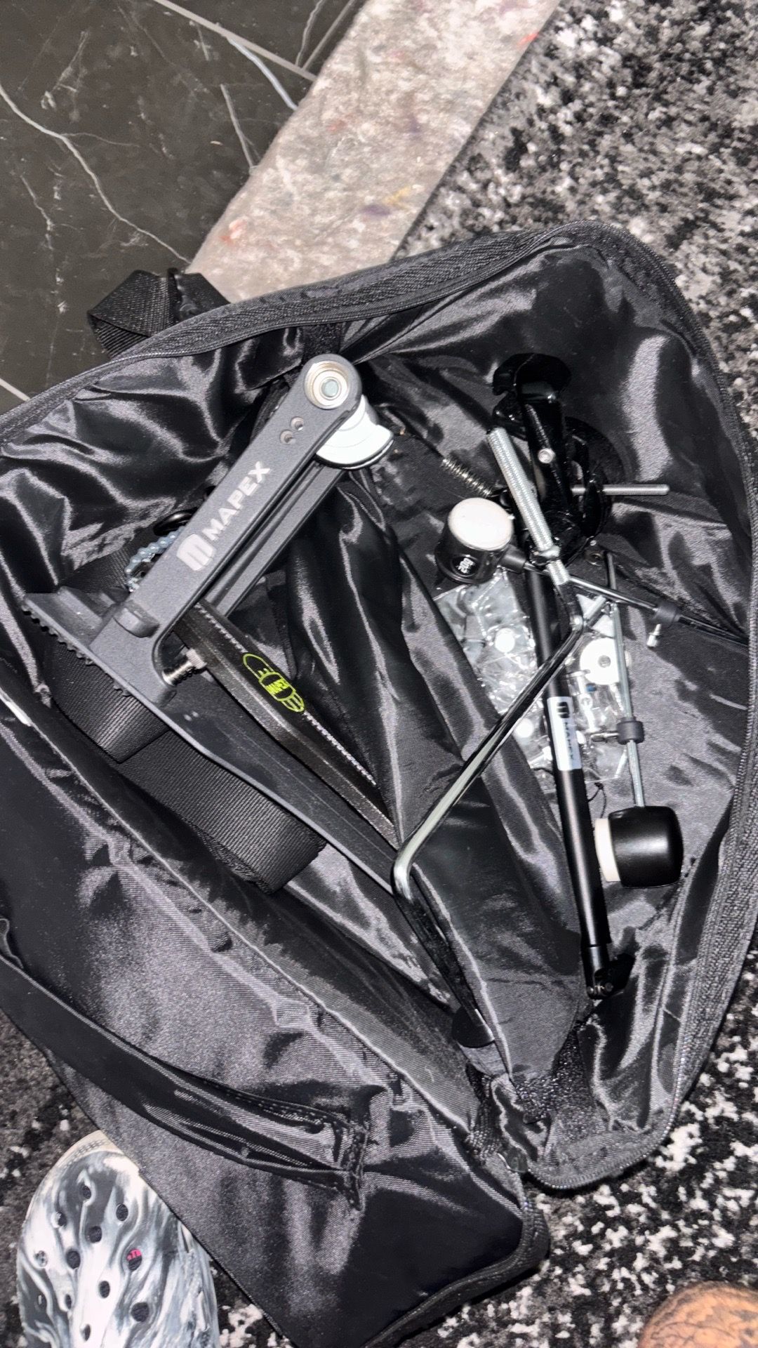 Mapex kick pedal with bag