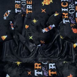 Victoria’s Secret Black Sexy Tee Heritage Unlined Demi Bra Top
