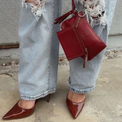 Red Coach wristlet And Small Wallet