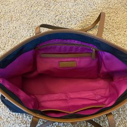 XLarge Michael KORS hot Pink And Black Purse