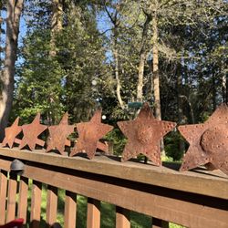 6 vintage Metal Outdoor Candle Holders
