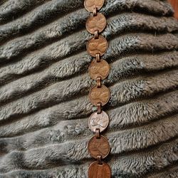 One Cent Vintage Coin Bracelet  1(contact info removed)