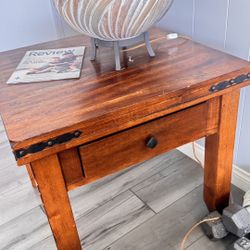 Solid Wood Side And Coffee Table 