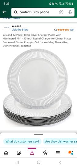 13inch CHARGERS/PLATES, brand new in packaging