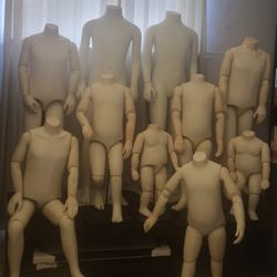Life Size Children Poseable Mannequins
