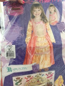 Halloween new shrek princess costume size 5-7 y/o