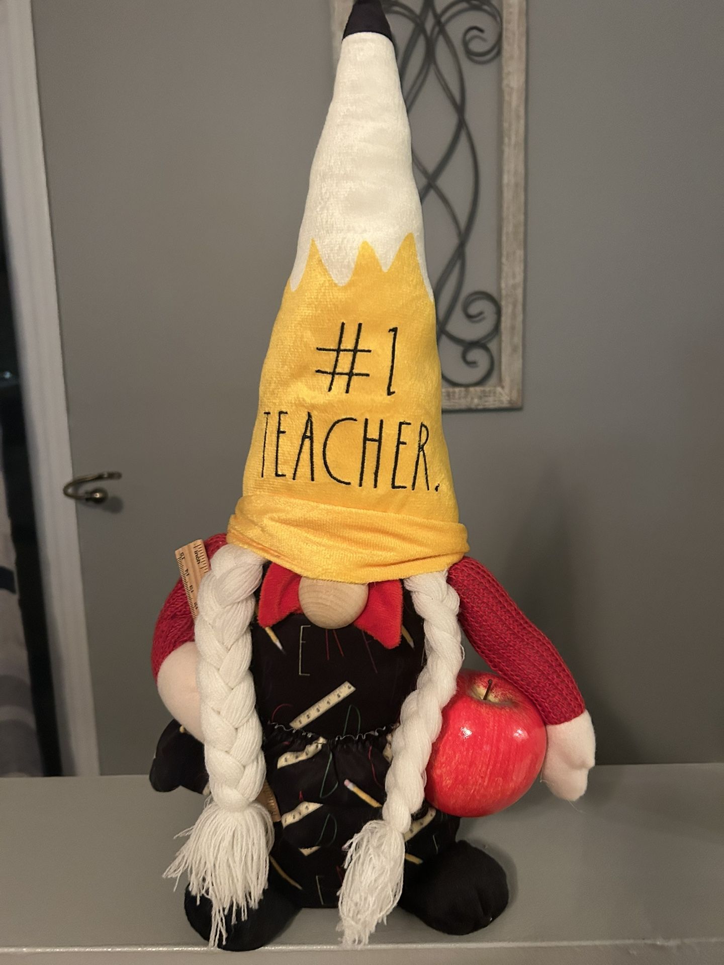 "#1 Teacher" gnome plush 