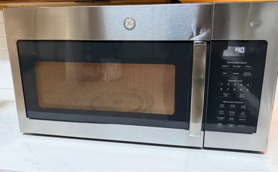GE Over-the-Range Microwave. Stainless steel. Works great!