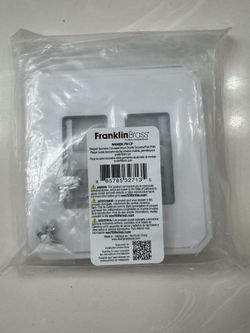 Brand New  Franklin Brass  Wall Plate  2 Gang  Rocker Light Switch Cover  Concealed Screws White  3 Pack