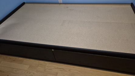 Twin Platform Bed with 2 Storage Drawers