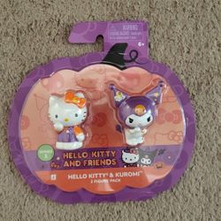 Hello Kitty & Kuromi Figure Pack New.