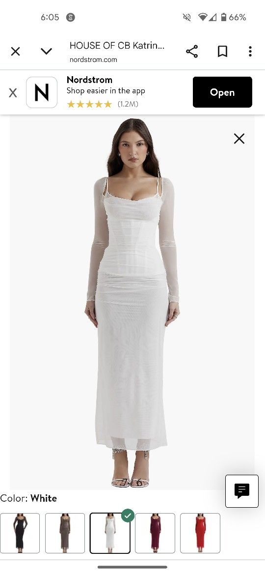 House Of CB Corset White Dress Size M