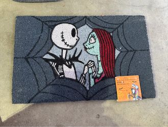 A nightmare before Christmas outdoor mat
