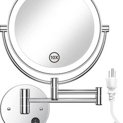 Gospire 8.5 Inch LED Wall Mounted Makeup Mirror