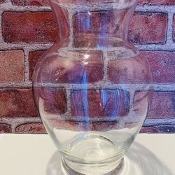 Clear Glass Vase 11”