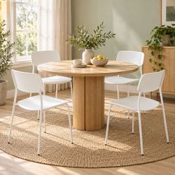 White Dining Chairs - Set of 4 - New