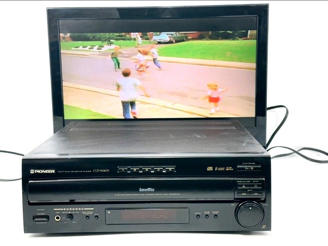 Pioneer Multi-Play 5 CD CDV/LD Laser Disc Player CLD-M403, Tested 