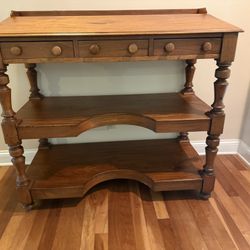 Antique Hotel registration desk