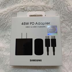 Brand New 45Watts Original Samsung Super Fast C-Type To C-Type Charger