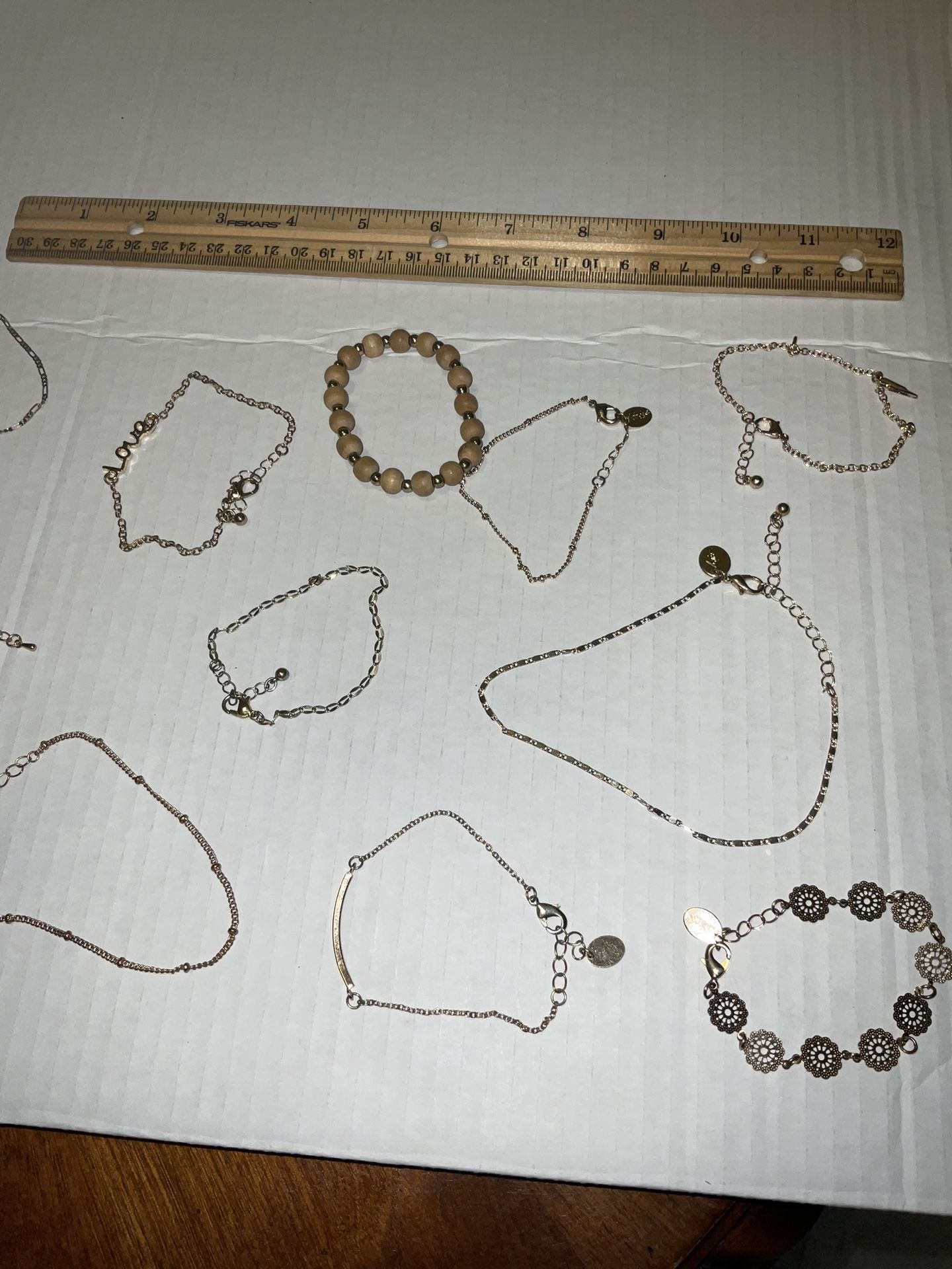 Versatile Gold Bracelet Set And Ankles