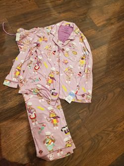 Nick & Nora Ladies Pajamas Sock Monkey NWT