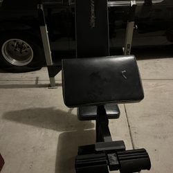 Weider Pro 235 Weight Bench With Leg Attachment / Preacher Curl 
