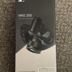 SENNHEISER MKE 200 Condenser Microphone for Cameras and Mobile Devices, Black (508897)