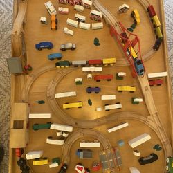 Toys, Wood Toys, Train Set, Train/Lego Table. Waldorf, Montessori. 