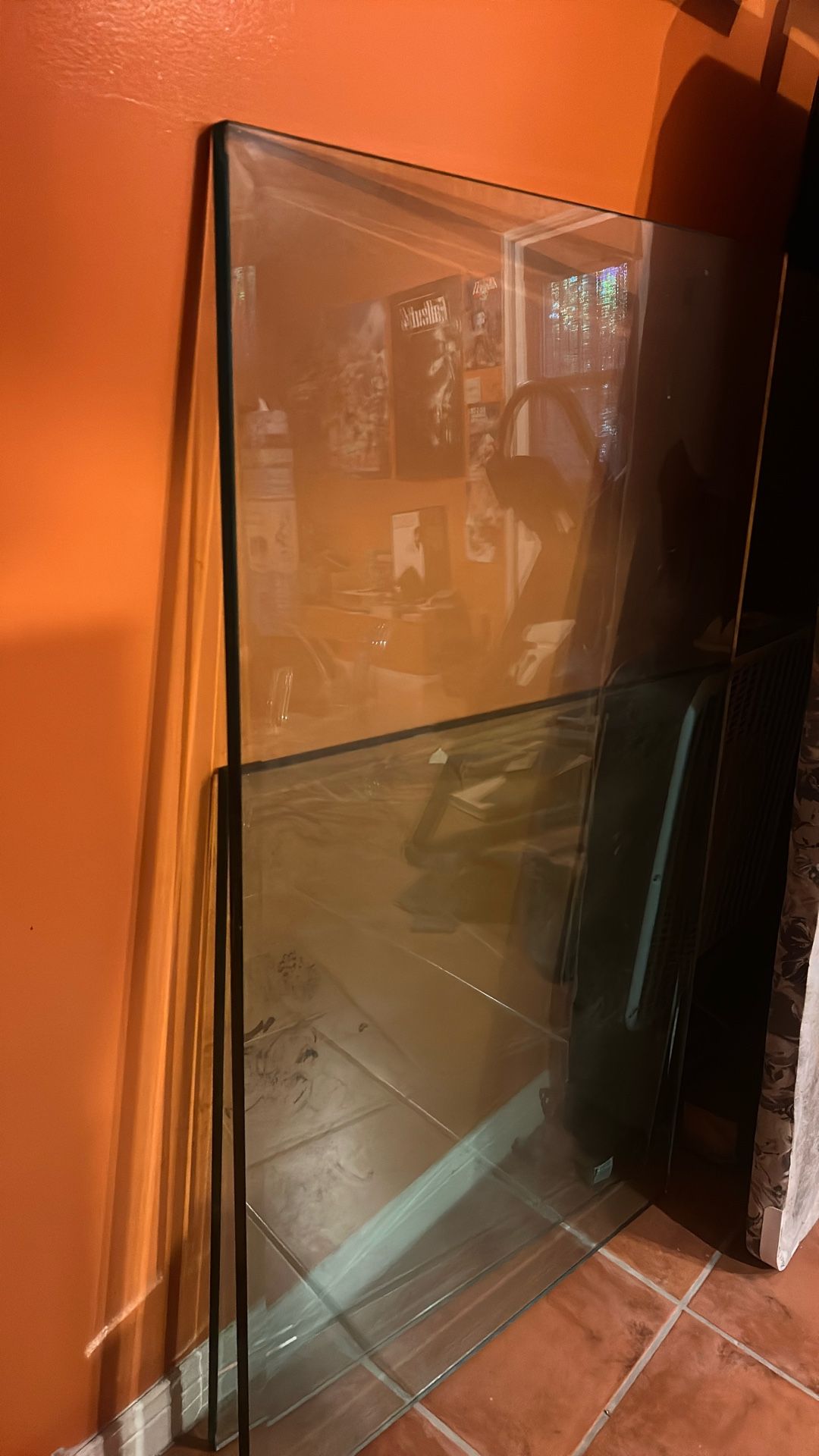 Glass Coffee Table And Side Table