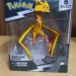 Moltres Pokemon Select Series 3 Jarwares 6 Inch Articulated Figure Toy New