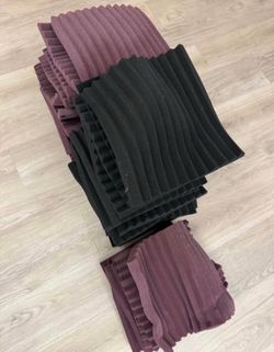 38 Acoustic Foam Soundproof Panels - Black & Purple Studio Wall Tiles