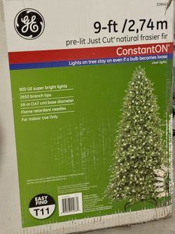 GE 9 Ft Pre-lit Christmas Tree