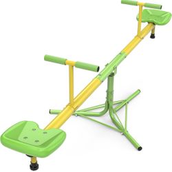 Assembled New Teeter Totter for Kids, Sit and Spin Seesaw for Toddlers Age 3+