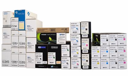 35 New/Unopened Laser Toner Cartridges + Xerox Transfer Roll