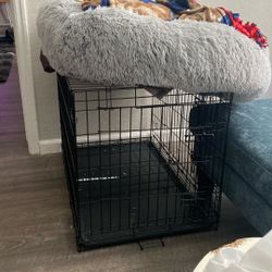 Dog Cage And Bed 