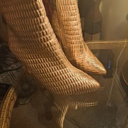 Gold Booties
