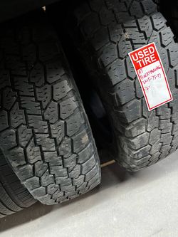 2 USED LT 24575R17 All Terrain tires for $80 installed and balance.  245/75/17 245/75/R17 245 75 R 17 245 75 17 245-75-17 245-75-R17  Texas Extreme Ti